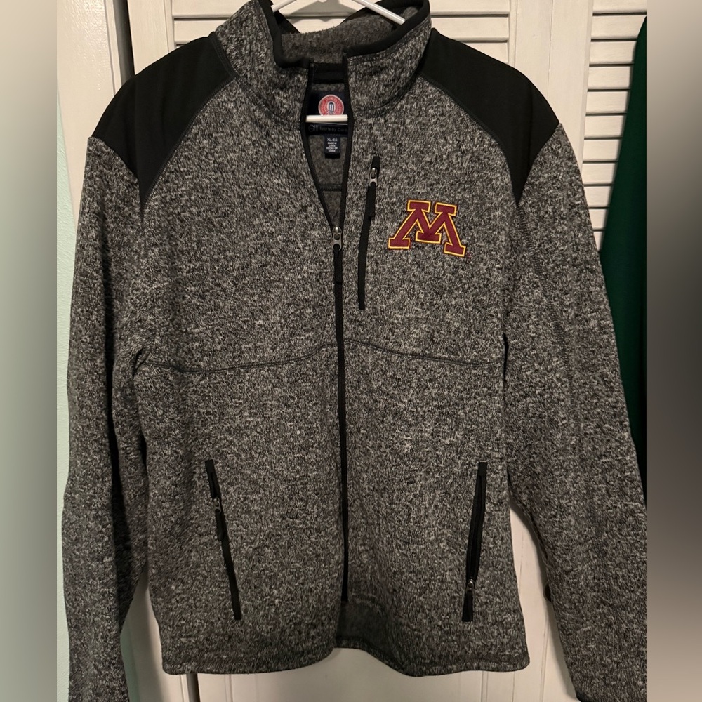 Minnesota zip fleece jacket herringbone size XL men’s great condition